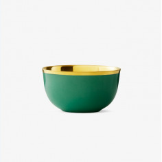 Champagne bowl, emerald and...