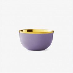 Champagne bowl, lilac and gold