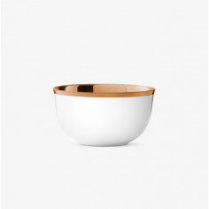 Champagne bowl, white with...