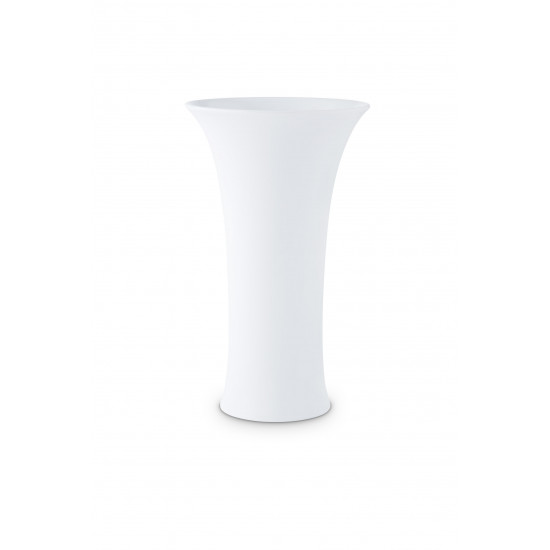 Vase in Trompetenform 15cm, Weiß