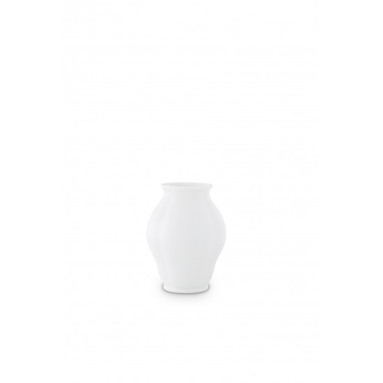 Vase in Barockform hoch 12cm, Weiß