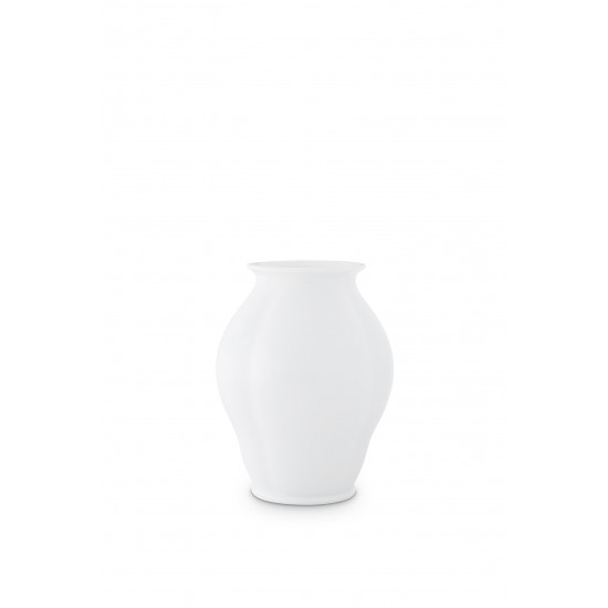 Vase in Barockform hoch 17cm, Weiß