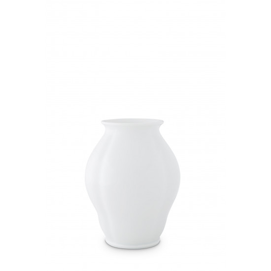 Vase in Barockform hoch 20cm, Weiß