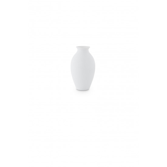 Vase stromlinienförmig 15cm, Weiß