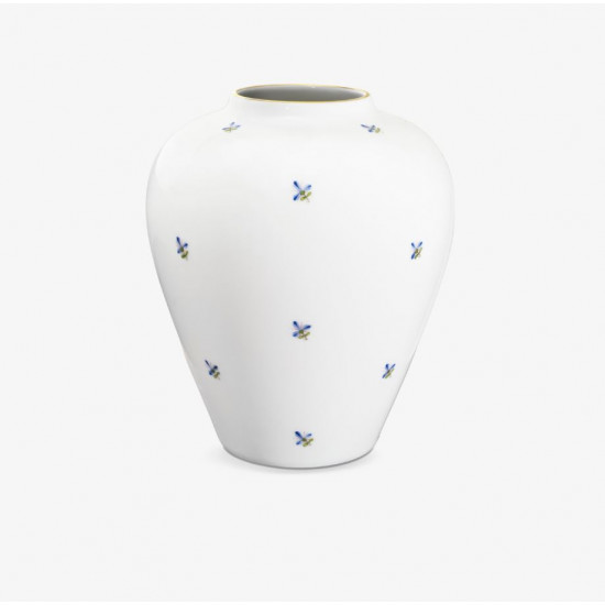 Kürbisförmige Vase 15cm, Kornblumenstreuer