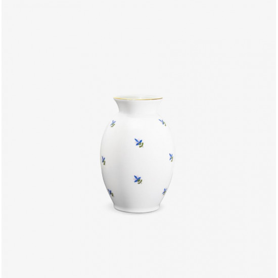 Vase in Ei-Form 9,5cm, Kornblumenstreuer