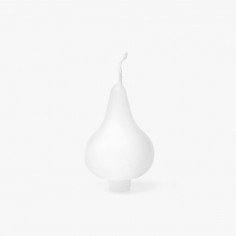 Bulb candles white, set of 4