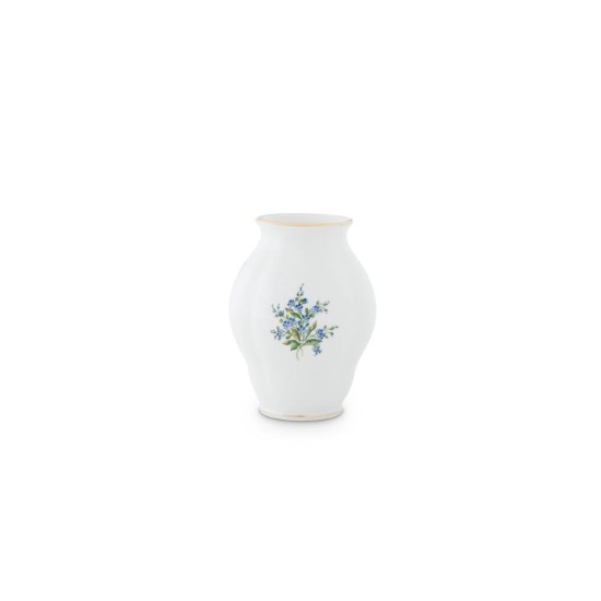 Vase in Barockform 12,4 cm, Vergissmeinnicht